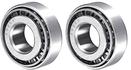 QUARKZMAN 30202 Cónico Rodillo Rodamiento x 2uds Cromo Acero Cono y Copa Juego para Jardín Maquinaria y Automóvil, [15mm x 35mm x 12mm]