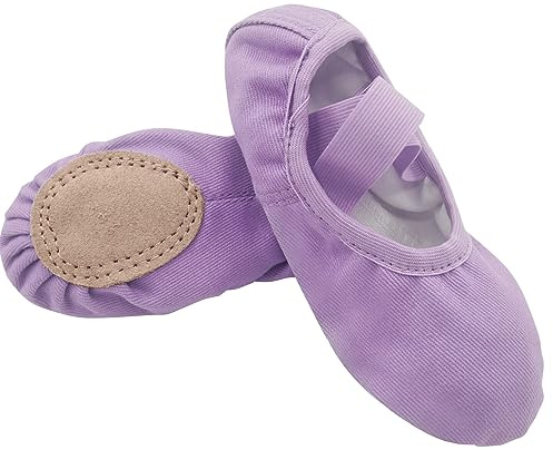 SEAUR Chaussure de Ballet Fille Chaussures de Danse Ballerine Gymnastique Pantoufles de Ballet Enfant Fille - 23-35 EU