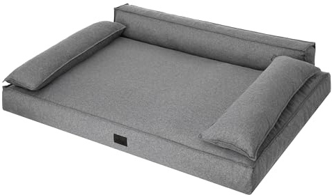 DOGGY Cuccia per cani, materasso per cani di piccola e grande, per cani di piccola taglia, cuscino per cani, animali domestici, posto letto, mobili per cani, antracite, XXL, 120 x 77 cm