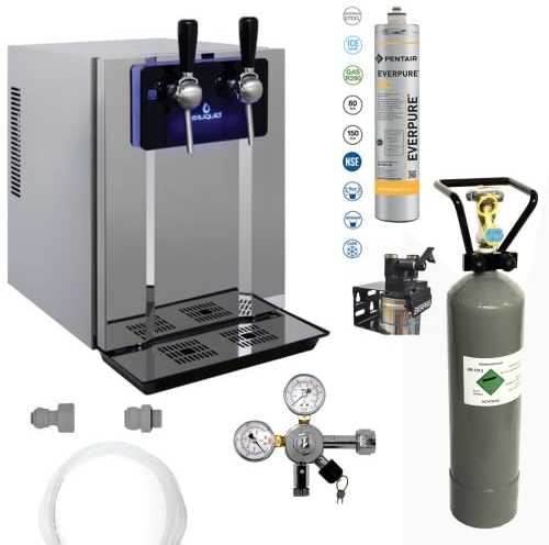 Sprudel und Tafelwasser Zapfanlage Blubar 80 komplett Set