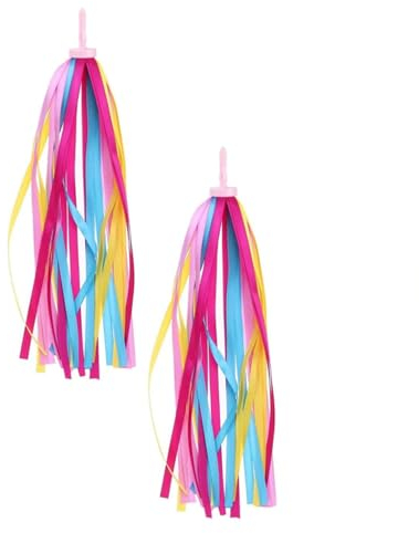 JJiaoLinin Serpentinas de Manillar de Bicicleta,2 Pack Serpentinas para de Scooter Niños Bicicleta Manillar Cintas Bicicleta Manillar Serpentinas Borlas de Patinete Borlas de Patinete para niños