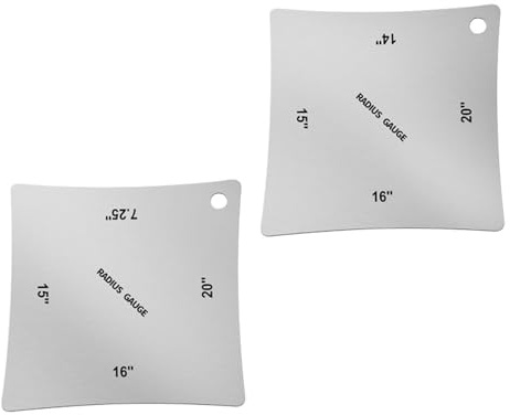 Strumento di misurazione radio tacca per chitarra in acciaio inossidabile, righello per chitarra collo chitarra tastiera per chitarra diritta regola altezza corde per chitarra