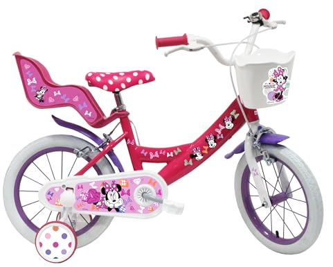 Tecnobike Shop Bici per Bambina Bicicletta Denver Albri Minnie- Taglia 14 pollici