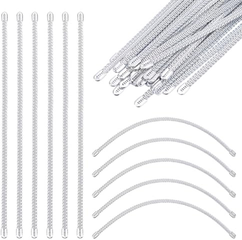 GORGECRAFT 30pz di Stelo A Spirale in Acciaio 20cmX5mm Pretagliato A Spirale per Stecche per Corsetti Stecche in Metallo Bastoncini Modellanti Strisce di Supporto per Modellare Finiture per Corsetti