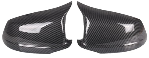 Spiegelkappe Für 5 Series F10 F11 2010-2013 Auto Rückspiegel Abdeckung Seite Flügel Schützen Rahmen Abdeckungen Carbon Faser Stil Trim Shell Rückspiegel Spiegelkappen(Farbe:Kohlefaser)
