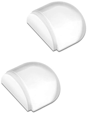 ZAMXHUG Fermaporta da Pavimento - 2pcs Ferma Porta da Pavimento Adesivo, Ferma Porte Trasparente, Fermaporte da Terra Semicircolare, Adatto a Tutti i Pavimenti Duri per Proteggere Mobili e Muro