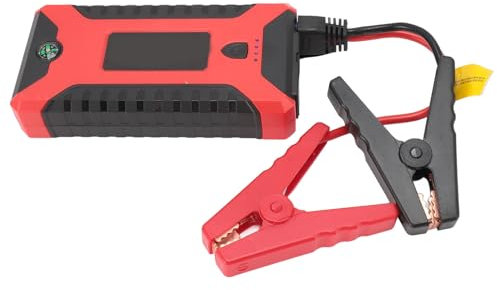 Démarreur de Saut de Voiture, Batterie de Démarrage de Saut 12 V, 4 USB à Charge Rapide, Démarreur de Batterie de Voiture pour Urgence, 8 Préventions Intégrées (Prise UE 100 à