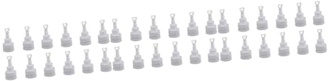 Vaguelly 36 Stk Blasenflaschen leere Blasenstäbe Zauberstäbe für Hochzeitsblasen Seifenblasenstäbe für Kinder Hochzeit Blasenröhren würfelunterlage leds leuchtmittel liquids Spielzeug Weiß