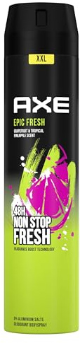 Axe Bodyspray Epic Fresh Deo ohne Aluminium sorgt 48 Stunden lang für effektiven Schutz vor Körpergeruch 250ml 6 Stück