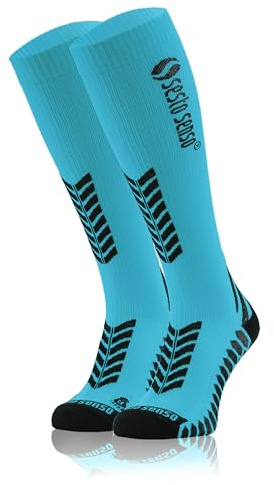 sesto senso Kompressionsstrümpfe Unisex Damen Herren Hohe Sportsocken Laufsocken