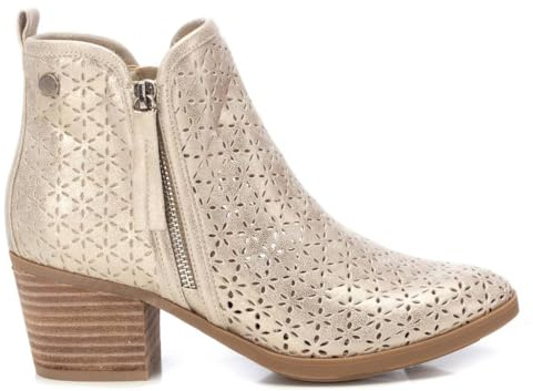 REFRESH - Botín Mujer Oro - Calzado Cómodo y Versátil - Moda casual - Modelo 17278406 (Talla 38)