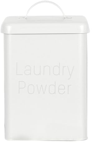 Récipient À Dosettes De Lessive - Bac De Rangement Rechargeable Pour Lessive En Poudre De 3 L | Distributeur De Savon Liquide Avec Cuillère Et Couvercle, Seau D'accessoires De Nettoyage, Boîte D'adouc