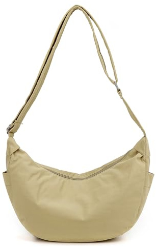 Kommodum Borsa Mezzaluna Tracolla Donna Grande, Borsa a spalla Stile casual con Tracolla regolabile, Messenger Crossbody Moon Bag km31