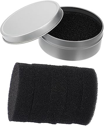 IWOWHERO Makeup Brush Cleaner Sponge Set Efficient Reusable Sponge Tool for Travel Use with Assorted Colours Makeup Brush Cleaning Box for Women