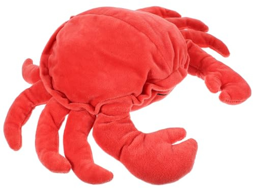 Supvox Cartoon Krabben Handpuppe Aus Baumwolle Interaktive Tierhandpuppe Für Kinder 30cm Pädagogisches Spielzeug Für Eltern Kind Spiele Und Kreatives Puppentheater