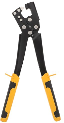 CLISPEED Alicates Crimpadores para Quilla de Acero Herramienta Manual Ergonómica para Fijación y Unión Carpintería y Techos Duradera y Resistente para Trabajos Drywall