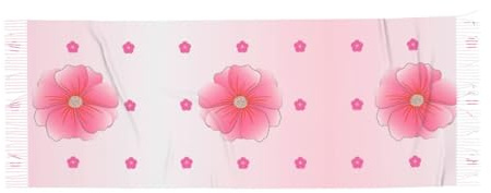 QAZWZML Écharpe à pompons imprimée avec œillets floraux, châle pour femme, chaud et peut être associé avec des manteaux, des manteaux et des costumes.