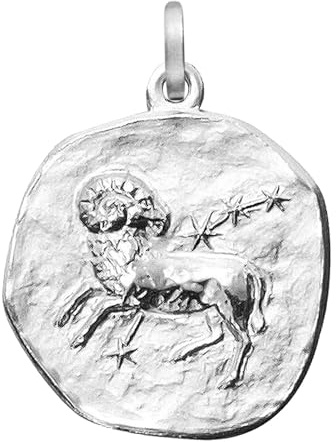 trendor Sternzeichen Widder 925 Silber Anhänger Ø 16 mm 21218-04 | wunderschönes Schmuckstück für Damen und Herren, elegante Geschenkidee