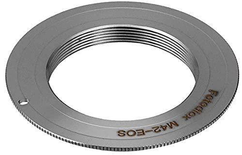 Fotodiox Pro Lens Mount Adapter Compatible with M42 Type 1 Screw Mount SLR Lens on Canon EOS (EF, EF-S) Mount D/SLR Camera Body - with Gen10 Focus Confirmation Chip