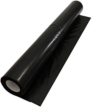 Handelskönig Baufolie schwarz 200 µ 2 x 25 m = 50 m² Folie Abdeckfolie Gartenfolie Teichfolie Unkrautfolie Mulchfolie
