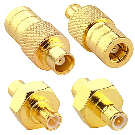 YILIANDUO Kit Adattatori SMB Maschio Femmina a MCX Maschio Femmina 4 Pezzi | DAB + Antenna Adattatore, Ideali per antenna DAB, radio satellitare SIRIUS XM, autoradio, GPS e sistemi audio veicolari.