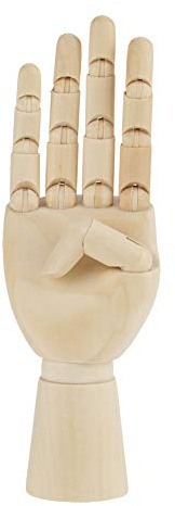 Cosiki Juli- Handmodell, proportionierte Frauen Handkörper Holz Handmodell, Farbe Elegant Gelenk Gelenkkörper Künstler Modell für Schlafzimmer(7 inch Right Hand)