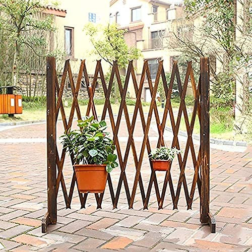GXBCS Clôture Jardin Palissade Jardin Écran de Jardin clôture télescopique en Bois Massif coupé écran de séparation intérieur extérieur Jardinage Patio Plante grimpante vignes Stand 2 Couleurs