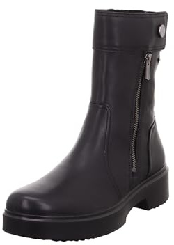 Legero Angel Warm Gore-Tex-Forro Polar, Botas Cortas al Tobillo Mujer, Negro 0100, 42 EU