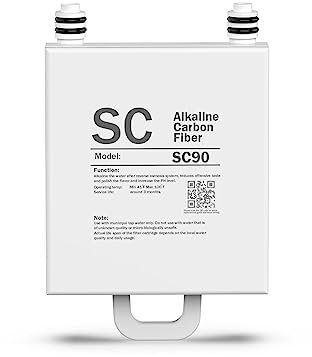 Frizzlife SC90 - Cartucho de filtro de repuesto para sistema de filtro de agua de ósmosis inversa WB99, alcalino