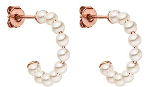 PURELEI® Pure Soul Ohrringe (18K Roségold) – Damenohrringe aus langlebigem Edelstahl – Wasserfeste Ohrringe Damen – Modeschmuck für deinen individuellen Look – 10 mm Innendurchmesser