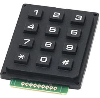 Teclado de Interruptor de Módulo de Teclado Estilo Teléfono Duradero, 12 Llaves 4x3