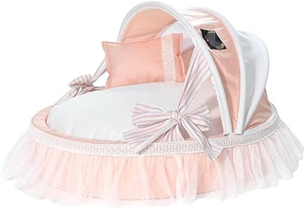 Hundebett Katzenbett Katzen Bett Niedliche Haustierwiege, Hundekorb, Bett, Katze, Welpe, Haustierbetten, Haustiertraumnest, Haustierhütte, Katzenhundebetten, Haustiernest, Abnehmbarer, Waschbarer Bezu