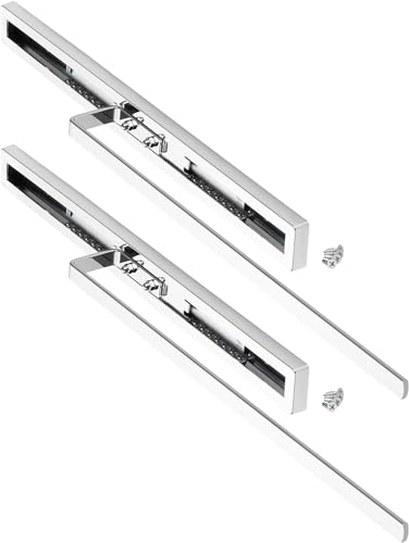 2 Stück SO-TECH® Handtuchauszug Elegance Chrom 1-armig 415 mm eingeschoben, 715 mm ausgezogen Handtuchhalter Handtuchstange