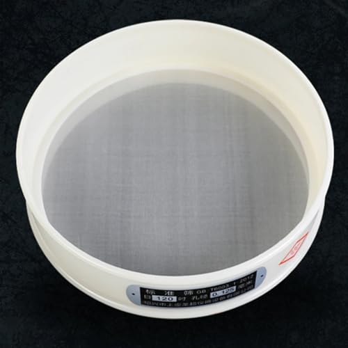 1 colino a rete, setaccio per farina in plastica per uso alimentare, setaccio rotondo per polveri, filtro per fagioli, filtro per alimenti, setaccio per alimenti (120 maglie da 0,125 mm)