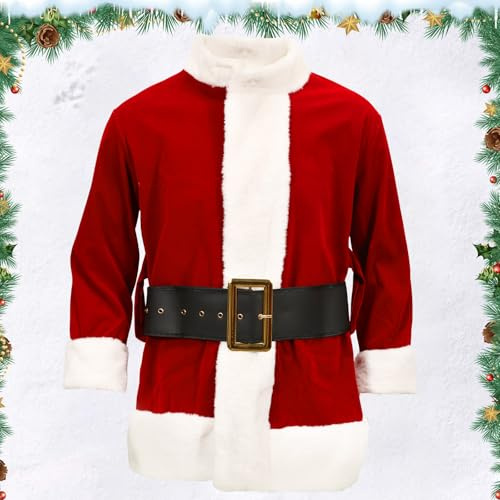 Costume da Grinch per adulti, 7 pezzi, maschera pelosa da elfo di Babbo Natale, guanti e cappello, deluxe per Natale, feste in maschera, cosplay, (XX-L)