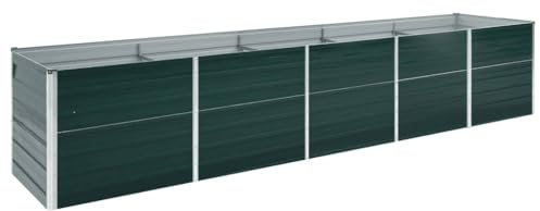 FUDUGEHMIOFWFJJ pflanzkübel XXL,pflanztopf groß Outdoor,Garten-Hochbeet Verzinkter Stahl 400x80x45 cm GrünGeeignet für Garten, Terrasse, Schlafzimmer, Wohnzimmer