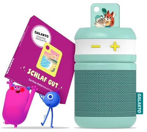 Galakto – Reproductor de música y Audio para niños en casa y de Viaje, Incluye 2 Tokens de Audio, Fox & Sheep – Osaka/Dormir Bien, sin Internet Listo para Escuchar en Cualquier Lugar, fácil de Usar,