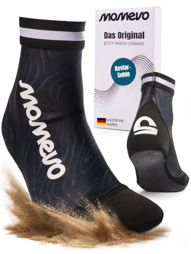 Momevo® Beachmates PRO Beachvolleyball Socken, robuste Neopren Beachsocken | mit Kevlar-Sohle und effektivem Kälteschutz