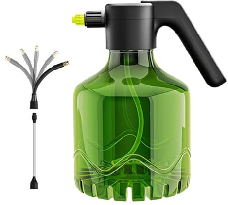 Bottiglia Spray Elettrica 2L,Cura Del Prato Nebulizzatore Portatile - Spruzzatore Regolabile Ricaricabile USB,Per Cura Bestiame Esterno Lavaggio Auto Giardino Pittura Diserbo