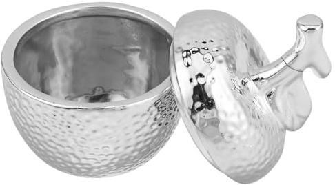 CONGARTENO Apple Shaped Ceramic Honey Jar with Lid Decorative Honey Container for Jewish Year and Passover Table Multifunctional Sugar Bowl and Jam Pot for Kitchen Storage and Festive Sharing