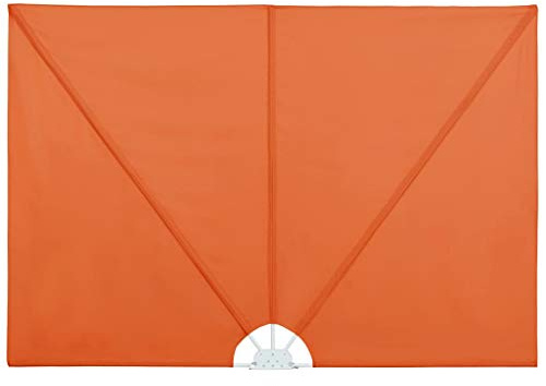 Foknhdi Faltbare Seitenmarkise Terracotta 240x160 cm Sonnenschutz Balkon und Terrasse aus wetterfestem Polyester und Stahlrahmen Robust und platzsparend für Garten Wintergarten und Camping