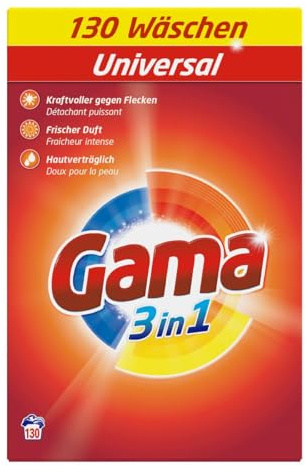 Waschmittel GAMA pulver Classic 130WL, 8,450kg, ehemaliger vizir