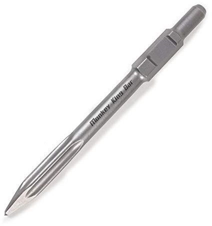 MonkeyKingBar- 16 Hex Chisel Self-Sharpening Bull Point Chisel- (30MM) Shank Electric Jack Hammer Drill Bits