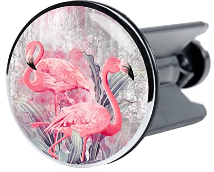 Sanilo Waschbeckenstöpsel, viele schöne Stöpsel für das Waschbecken zur Auswahl, universal mit Motiv (Flamingo)
