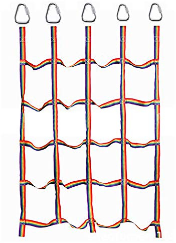 Tefola Kinder-Kletternetz, Nylon-Kletternetz für Kinder im Freien, körperliches Training für die tägliche Sportunterhaltung