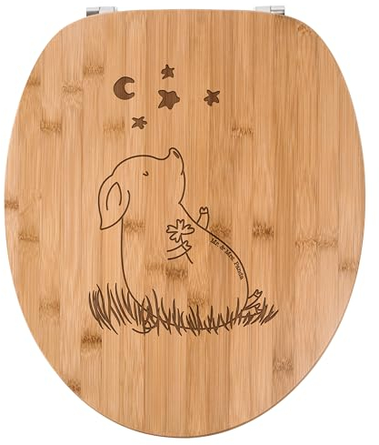 Mr. & Mrs. Panda WC Sitz Schwein Glück - Geschenk, Schweinchen, Klobrille, Toilette, Tiermotive, Gute Laune, Tiere, WC-Sitz, Klodeckel,