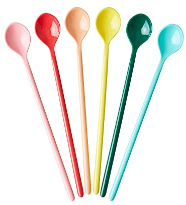 Rice Latte Löffel Spoon aus Melamin -Dance Out Colors - 6 Stück
