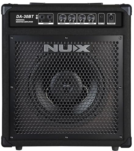 NUX DA-30BT Drum Speaker Personal Monitor Verstärker 30 Watt Tragbarer Bluetooth für Elektronische Schlagzeug Kits