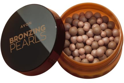 Avon bronserande pärlor – varm glöd, flerskuggande pärlor med mineralpigment för en byggbar mångdimensionell solkyssad glöd, lämplig för alla hudtoner, grymhetsfri ansiktsbronser, 28 g