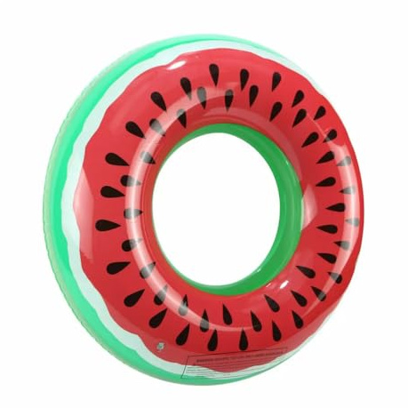 Anello di Nuoto, Gonfiabile da Bambini, anguria, anello in gomma per nuoto, tubo galleggiante per piscina, per Feste in Piscina, Acqua, Spiaggia, Accessori Feste per All'Aperto